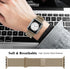 Geoumy Metal Magnetic Bands Compatible for Apple Watch 38mm with Case, Stainless Steel Milanese Mesh Loop Replacement Strap Compatible with iWatch...