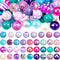 100 Pcs Colorful Chunky Bubblegum Beads 20mm Round Chunk Beads Plastic Rhinestone Large Beads for Pen Jewelry Chain Making Bag Craft Spacer Suppli...