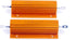100 Watt 1 Ohm 5% Electronic Aluminium Shell Resistors Gold Wirewound Resistor (Pack of 2)...