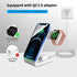 Wireless Charging Stand, Sunffice 3 in 1 Fast Charging Wireless Charging Station Dock for iWatch SE/6/5/4/3/2, Airpods Pro/2/3, iPhone 13/12/11/11...