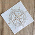 Compass Stencil for Painting on Wood, Walls, Fabric, Airbrush, More | Reusable 11.8 x 11.8 inch Mylar Template...