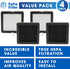 Fette Filter - True HEPA Air Purifier Filters with Activated Carbon Filters Compatible for Potulas Compact Desktop Air Purifier - Pack of 4...
