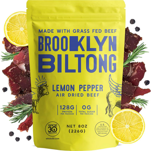 Brooklyn Biltong - Air Dried Grass Fed Beef Snack, South African Beef Jerky - Whole30 Approved, Paleo, Keto, Gluten Free, Sugar Free, Made in USA ...