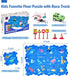 Puzzle Racer Kids Car Track Set - Toys for Ages 2-4 for Kids 3 Year Old Boy Toys Dinosaur Jigsaw Puzzle Track Car PlaySet for 3-5 with Car & Airpl...