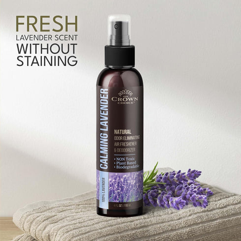 Lavender Air Freshener Spray — Non-Toxic & Natural Essential Oil Spray—Odor Eliminator and Deodorizer for Home/Toilet/Room/Lounge/Fabric - Linen S...
