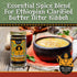 Brundo Spice Company Kibbeh Manteria | Ethiopian Spiced Butter Seasoning | Made & Imported from Ethiopia | Non-GMO & Organic | Essential for Niter...