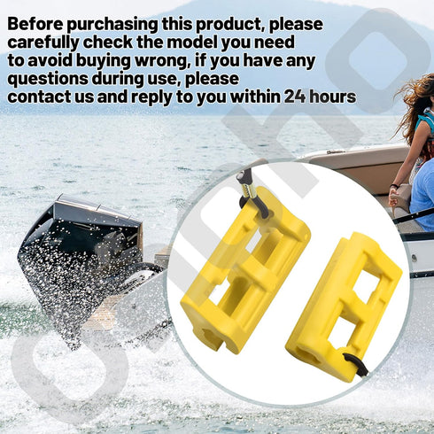 Hydraulic Steering Locks, Yellow, 4" Steer Stop Outboard Hydraulic Steering Lock for Outboard Motor Trailering Transom Savers, Most Steering Cylin...