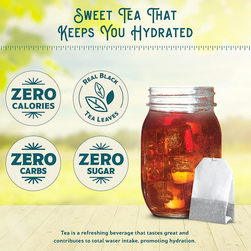 Southern Breeze Cold Brew Sweet Tea Mango Iced Tea with Black Tea and Zero Carbs Zero Sugar, 20 Individually Wrapped Tea Bags, Pack of 4...