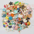 JJG 100Pcs(50PAIRS) Assorted Fruits Mermaid Animals Gold Plated Enamel Pendants Necklace Bracelet Charms for Earrings Jewelry Making...