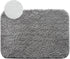 Microfiber 20''x30'' Bath Rug 1 Piece with PVC Non-Slip Backing Bath Mat Set,Machine Washable Water Absorb Bathroom Rug Set,Grey...
