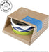 Now House for Pets by Jonathan Adler Oslo Duo Dog Bowl, Small Cute Ceramic Dog Food Bowl from Now House by Jonathan Adler for Water or Food, 4.5 I...