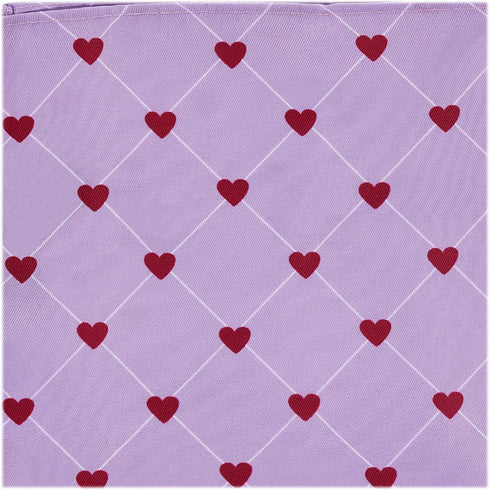 Jacob Alexander Men's Happy Valentine's Day Grid Hearts Pattern Pocket Square...
