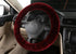 U&M Wool Car Steering Wheel Cover Soft Fluffy Natural Sheepskin Vehicle Non-slip Wheel Cushion Protector Universal Fit for 15 inch for Women...