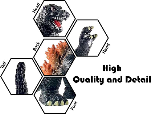TwCare Burning Godzilla 1995, Movie Series King of The Monsters Movable Joints Action Figures Birthday Gift for Boys and Girls...