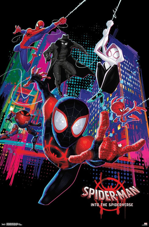 Trends International Marvel Spider-Man - Into The Spider-Verse - Group Wall Poster, 14.725" x 22.375", Premium Unframed Version...