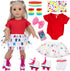 18 Inch Doll Accessories, Girl Doll Accessories, 7PC Travel Skating Sport Play Set, 18 inch Girl Doll Outdoor Sport Accessories (Not Include Doll)...