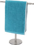 Hand Towel Holder Stand for Bathroom Vanity Countertop Stainless Steel T-Shape Free Standing Towel Rack Stand Towel Bar for Bathroom Kitchen (Brus...