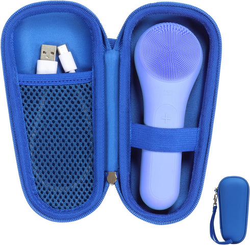 Hard Carry Case Compatible with NågraCoola CLIE Sonic Facial Cleansing Brush, Waterproof Case Storage Carrying Holder Fits for Silicone Face Scrub...