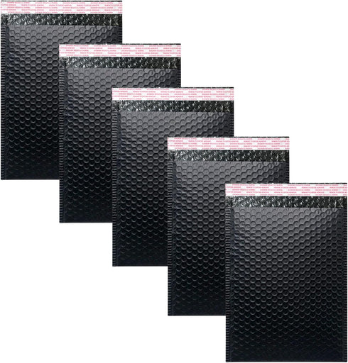 Bubble Mailers 4x6 Inch 12 Pack Small Padded Envelopes Poly Thicken Padded Self Seal Envelopes Bags (Black, 4X6 Inches)...
