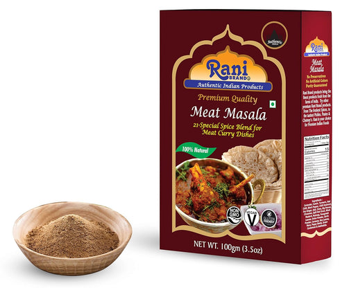 Rani Meat Curry Masala 21-Spice Blend 3.5oz (100g) ~ All Natural | Vegan | No Colors | Gluten Friendly | NON-GMO | Indian Origin...
