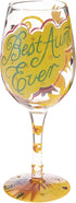 Lolita Best Aunt Ever Artisan Painted Wine Glass Gift...