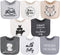 The Peanutshell Baby Boy or Girl Terry Bibs Set of 8-100% Cotton, Soft, Absorbent Baby Bibs for Boys and Girls, Unisex Toddler Set, Newborn & Infa...