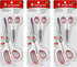 Singer Sewing and Craft Scissors, Red & White (3-Pack)...