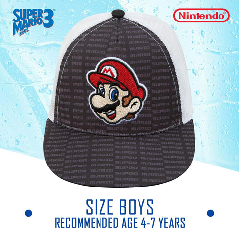 Nintendo Boys Super Mario Baseball Cap - Age 4-7 Black...