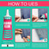 Fabric Glue, 70ML Permanent Clear Washable Clothing Glue for All Fabrics, Cotton, Flannel, Denim, Polyester, Doll Repair, 24 Hours Dry and Waterpr...