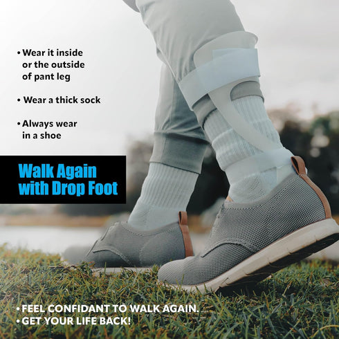 BraceOn AFO Swedish Foot Stabilizer, Drop Foot Brace for Women, AFO Brace and Foot Drop Brace, Womens, Left...