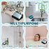Silicone Soap Dish for Bar Soap Holder for Shower Bathroom Self Draining Waterfall Drying Tray Keep Soap Bars Dry Clean & Easy Cleaning (2, Black)...