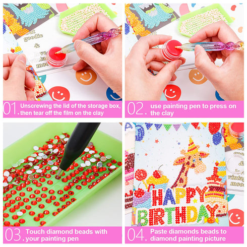20 Pcs Diamond Art Wax Refills Glue for Diamond Art Painting 10 Pack Diamond Art Wax, DIY Diamond Paint Wax Holder Case with Clay Storage Box for ...