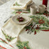 Benson Mills Christmas Ribbons Engineered Printed Fabric Table Cloth, Winter, Holiday and Christmas Tablecloth (60" X 84" Rectangular, Xmas Ribbon...
