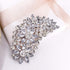 LAXPICOL Vintage Austrian Crystal Flower Leaf Bouquet Clusters Large Big Brooch Pin For Women Gold Tone...