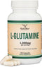 L Glutamine Capsules - No Fillers (1000mg Servings, 120 Capsules) Non-GMO, Gluten Free, Keto Safe, Vegan Friendly, Third Party Tested (for Enduran...