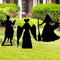 Witch Halloween Decorations Outdoor Hocus Pocus Garden Metal Stakes Decor, Halloween Silhouette Party Yard Signs with Stakes,Trick or Treat Party ...