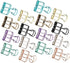 Tissting 16 Pcs Binder Clips,8 Colors Hollow Design,Paper Binder Clips,Paper Clamps for Office, Home, School(S,0.8 * 1.1in)...
