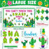 96pcs Cactus Bulletin Board Set Classroom Decorations Green Plants DIY Photo Craft Cutouts You Can’t Touch This Sharp Bunch Of Leaders Cutout for ...