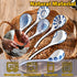 6 Pcs Asian Soup Spoons, Ceramic Soup Spoon Set, 6.5-inch Long Handled Soup Spoons with Non-slip Bottom, Japanese Style Soup Spoons for Ramen, Noo...