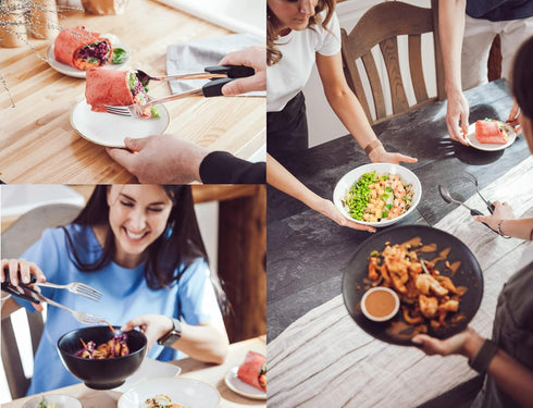 As seen on SHARK TANK - Turn eating utensils into versatile tongs (1-Pack, Black)...