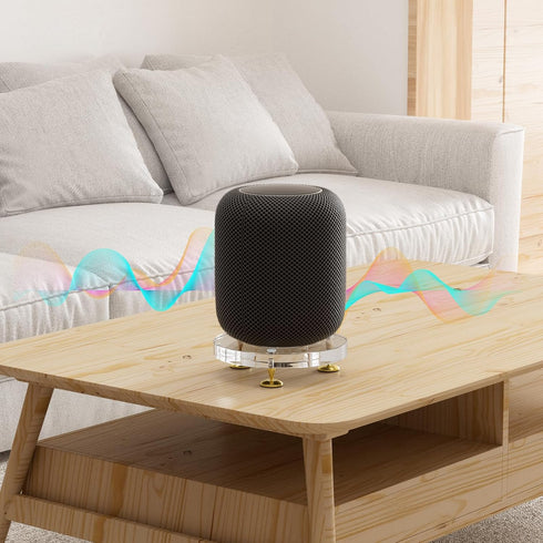 Suitable for Homepod Stand 1st Gen & 2nd Gen Speaker,Acrylic Table Stand Speaker Mount for Apple Homepod Speaker Sound from Shock-Absorbing Foot P...