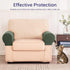 SUBRTEX Stretch Armrest Covers Spandex Arm Covers for Chairs Couch Sofa Armchair Slipcovers for Recliner Sofa with Twist Pins 2pcs (Olive Drab)...