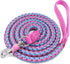 2FT 3FT 4FT 6FT 10FT Reflective Dog Leash- Strong Nylon Rope Braided Dog Training Leash for Extra Large Medium Dogs Walking Leads (Pink 6 Foot 3/4...