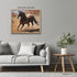 Posterizer 1 pcs- Pretty brown and white horse running in the desrt-Art for Animal Lovers- Gift for Men Women Entrepreneur Teens-decor for Bedroom...