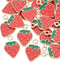 DanLingJewelry 100 pcs Gold Plated Strawberry Charms Enamel Charms Pendants for Jewelry Making or DIY Crafts...