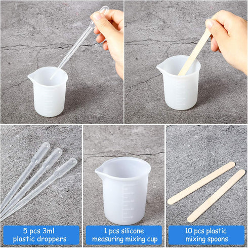 WILLBOND 26 Pcs Resin Notebook Mold Kits Cover Silicone Molds for A5 A6 A7 Silicone Resin Molds for Notebook Epoxy Resin DIY with Book Rings Spoon...