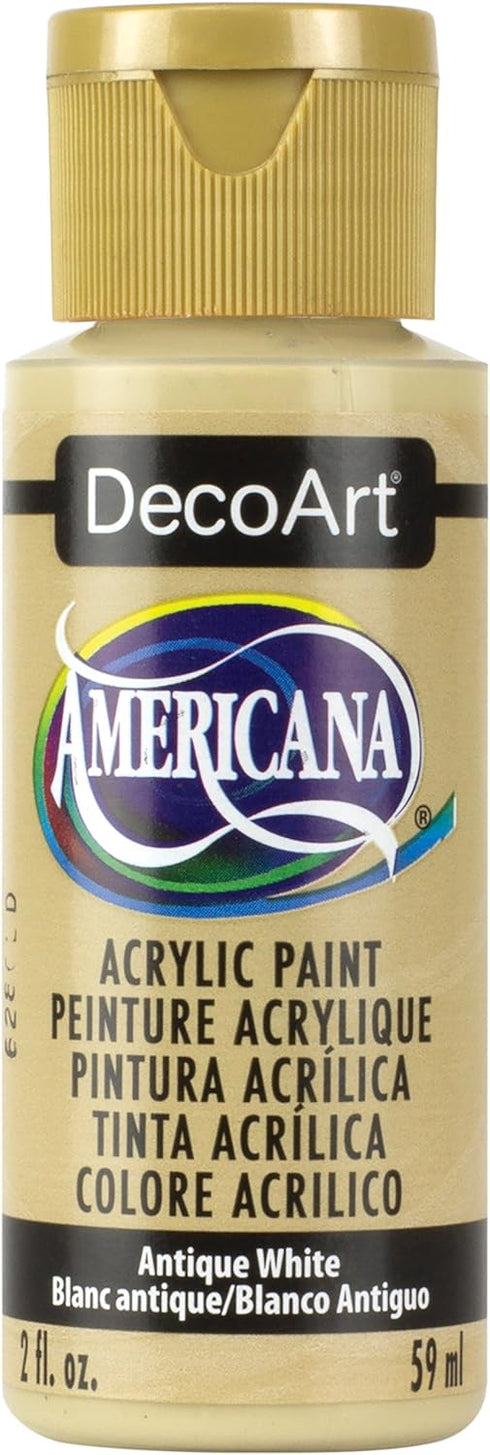DecoArt Americana Acrylic Paint, 2-Ounce, Antique White...