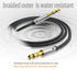 Aux Cord 3 ft,3.5mm Audio Cable Male to Male Stereo Hi-Fi Sound Nylon Braided aux to aux 1/8 Cable for Headphones Car Home Stereos Speakers...