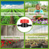 50 Pcs 1/4 Inch Barbed Shut Off Valve Drip Irrigation Tubing Coupling Valve Universal Drip Irrigation Valve for 1/4" Tubing Greenhouses Flowers Be...