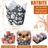 400pcs Halloween Tulip Cupcake Wrappers Liners for Halloween Baking Cups Muffin Liners for Bridal Showers Baby Showers Parties Halloween Party Fes...
